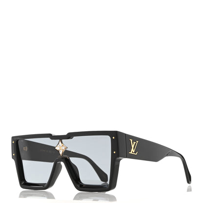 Louis Vuitton Acetate Swarovski Crystal Cyclone Sunglasses Z1578W Black 1 of 8