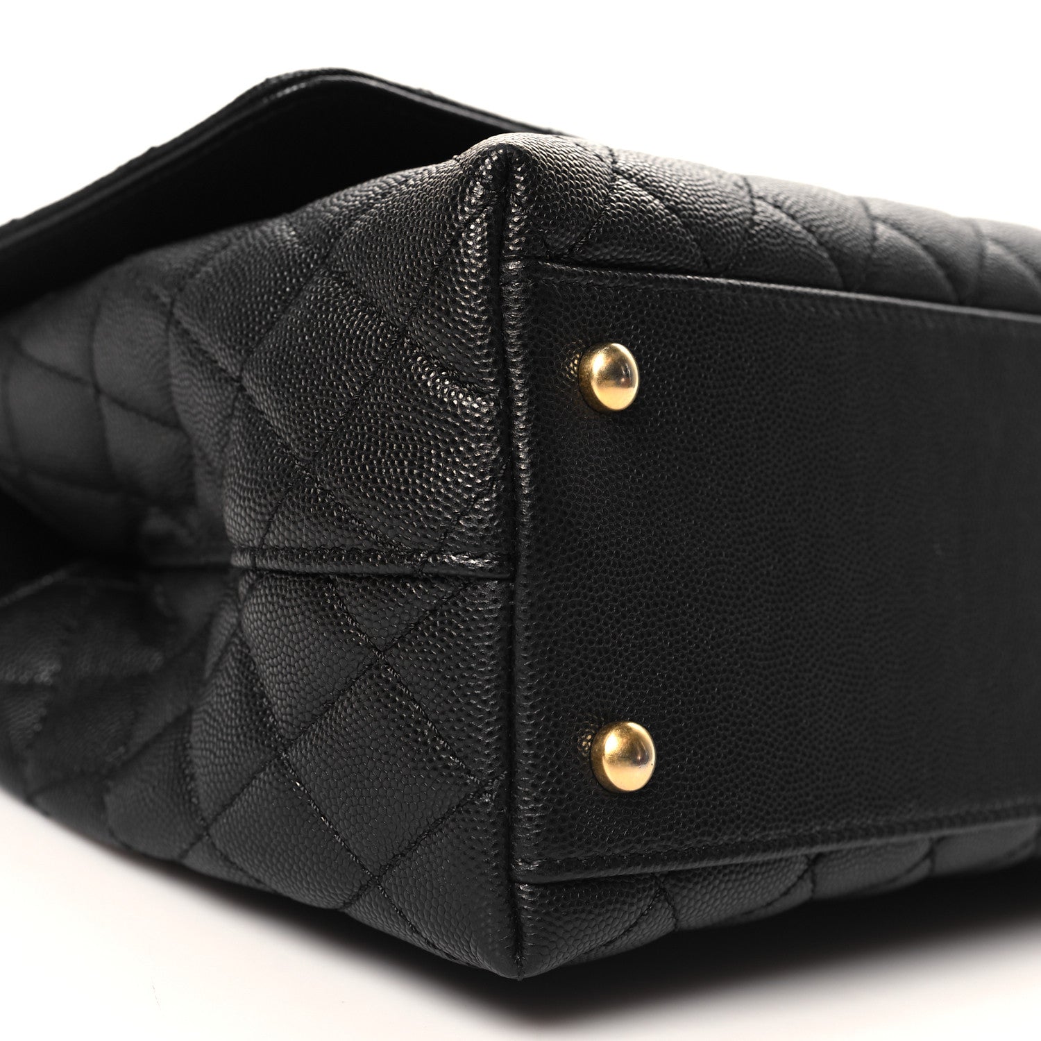Chanel Caviar Quilted Small Coco Chain Handle Flap Black 9 of 11