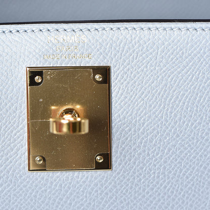 Hermes Epsom Kelly Sellier 28 Bleu Glacier 25 of 34