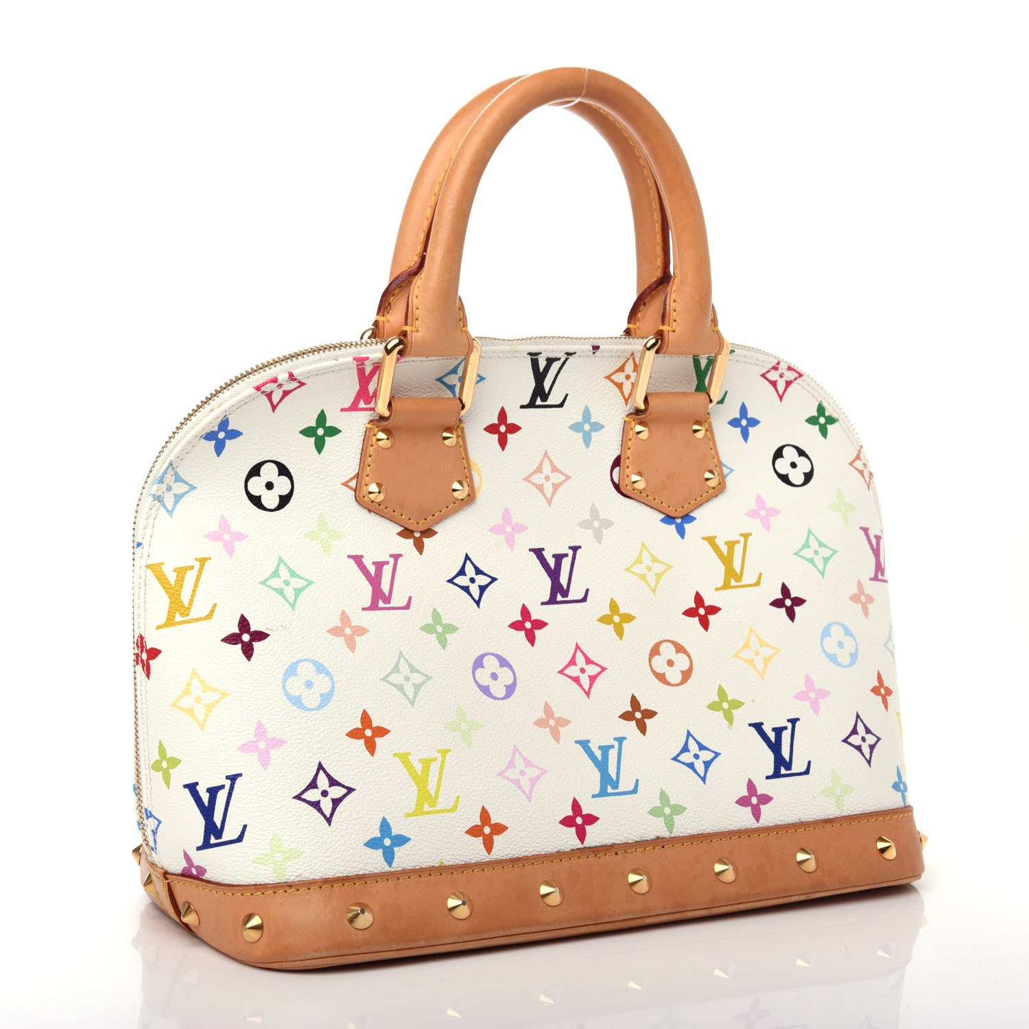 Louis Vuitton Monogram Multicolor Alma White 3 of 10
