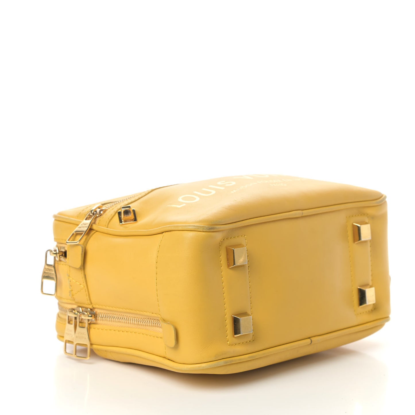 Supple Calfskin Paname Take Off Flight Bag Yellow