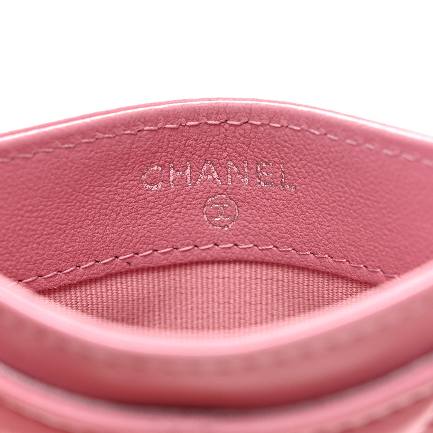 Chanel Lambskin Quilted Crystal Star Card Holder Pink 6 of 7