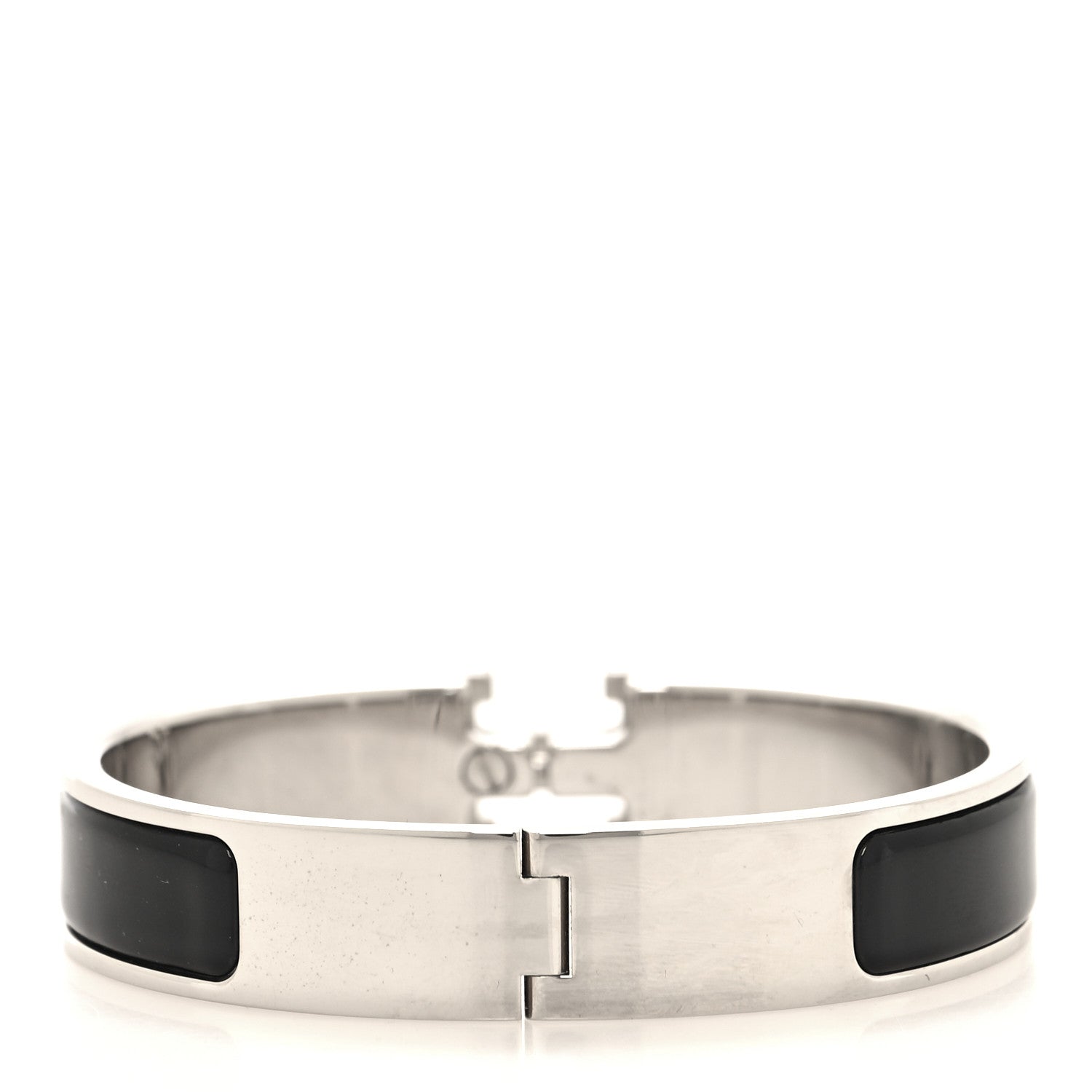 Hermes Enamel Narrow Clic Clac H Bracelet PM Black 3 of 4