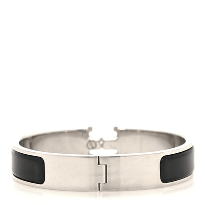 Hermes Enamel Narrow Clic Clac H Bracelet PM Black 3 of 4