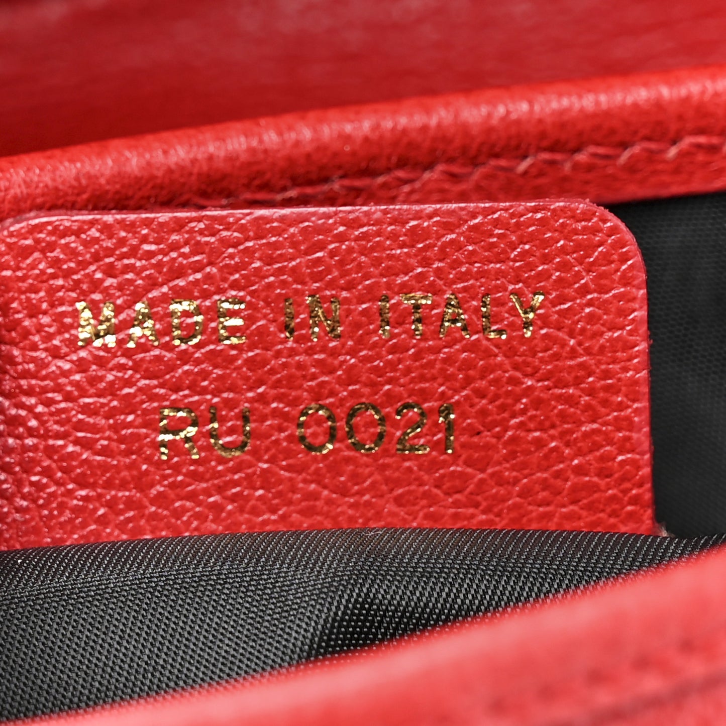 Calfskin Double Saddle Bag Red