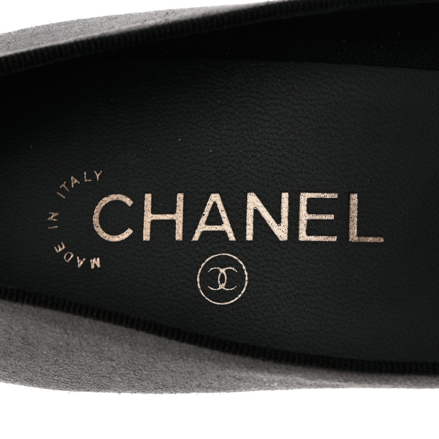 Chanel Suede Cap Toe Pumps 40 Grey Black 7 of 12