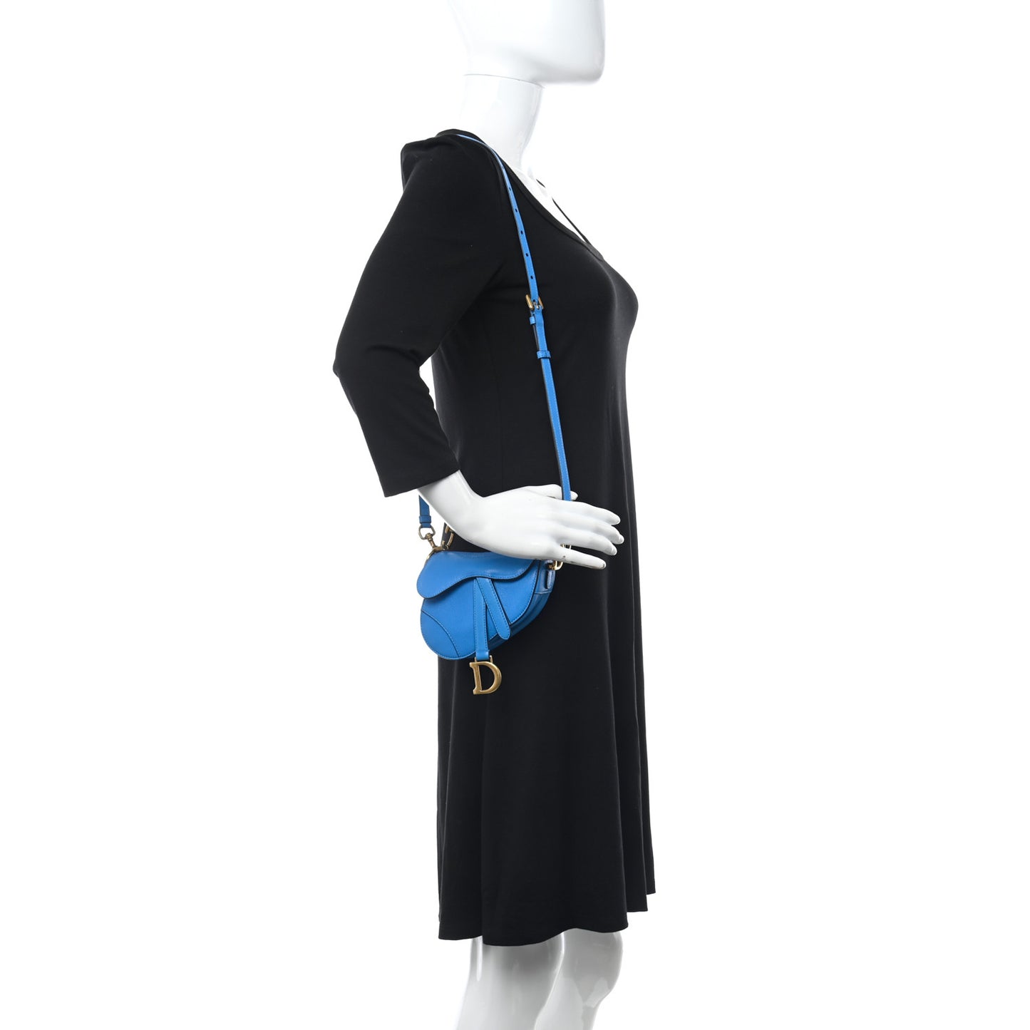Micro Saddle Bag With Strap Blue