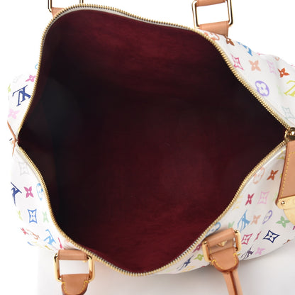 Louis Vuitton Monogram Multicolor Keepall 45 White 5 of 8
