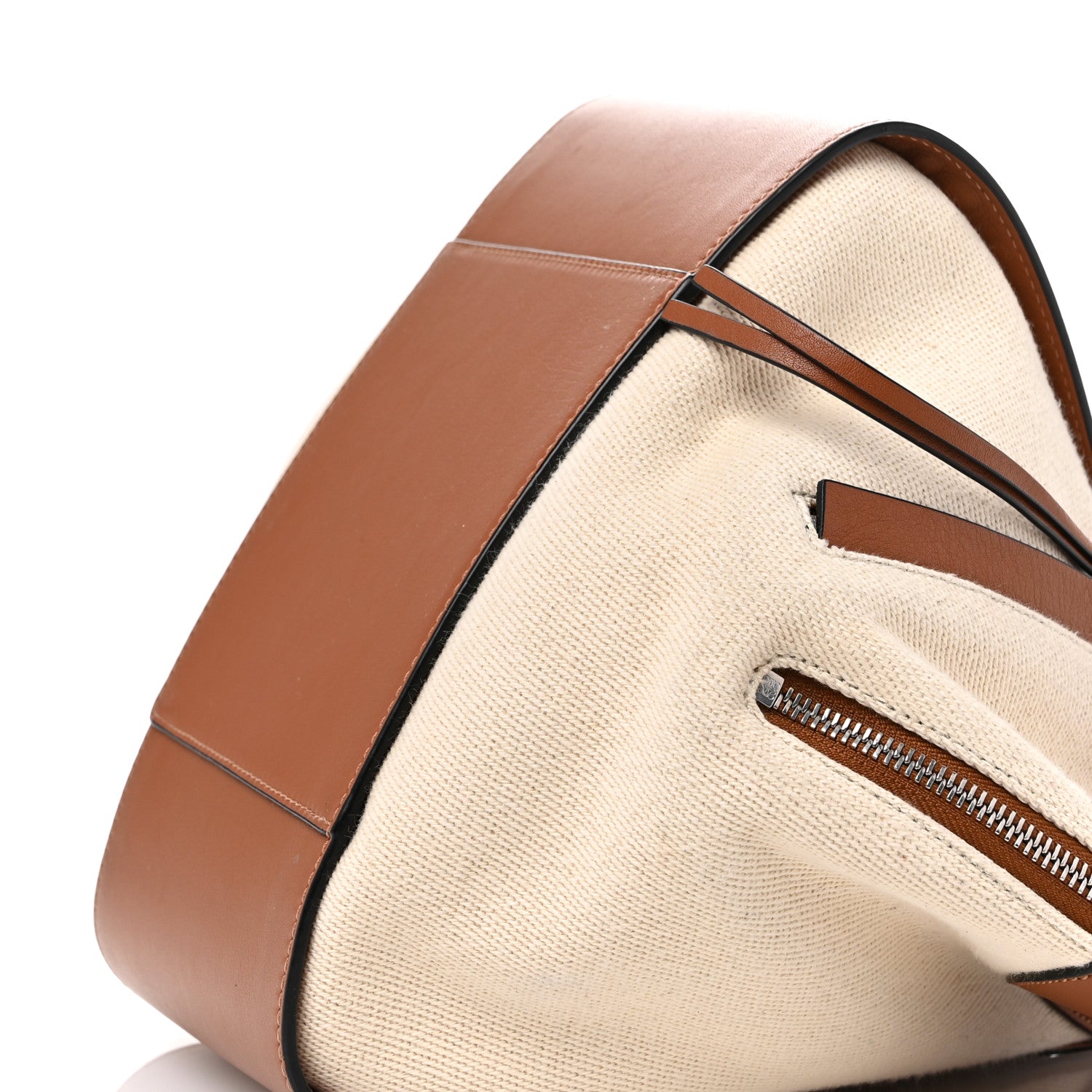 Loewe Calfskin Canvas Small Hammock Shoulder Bag Natural Tan 10 of 10