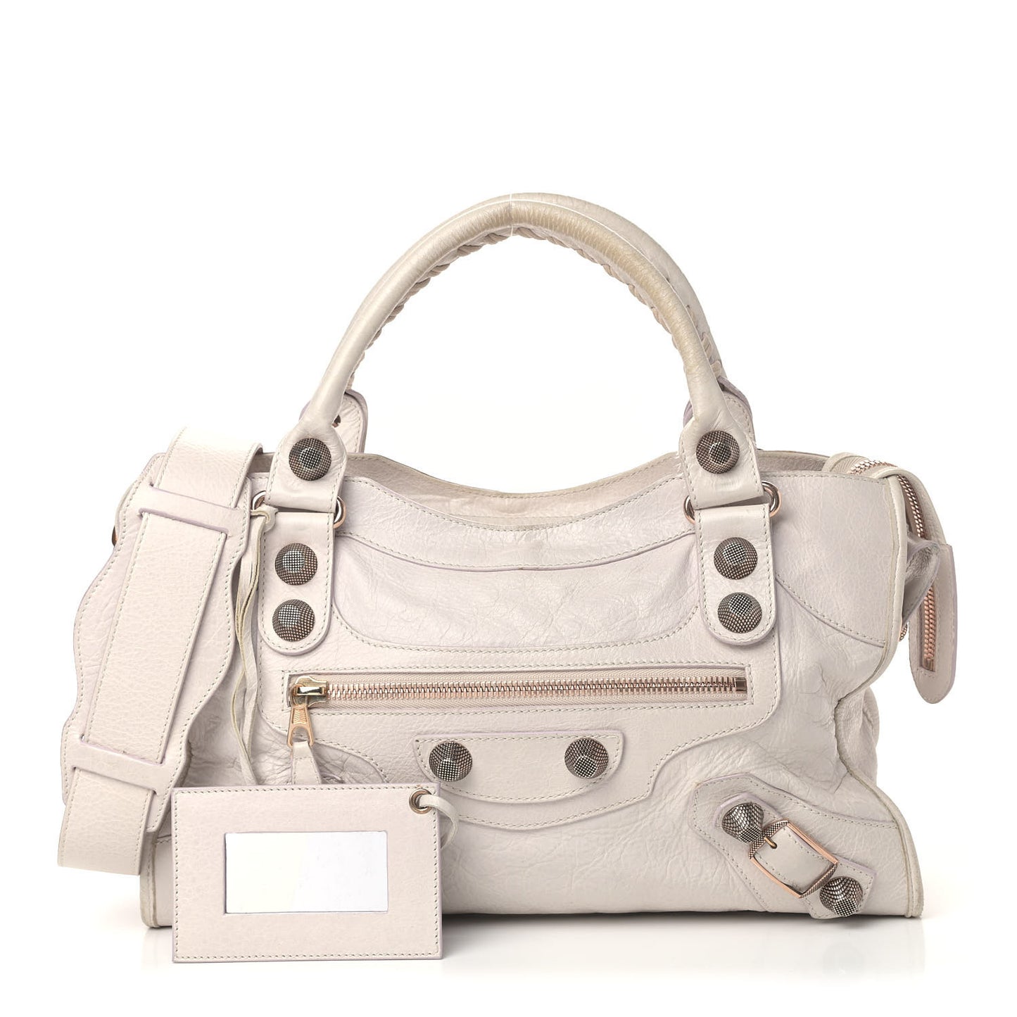 Agneau Giant 21 Rose Gold Hardware City Nacre