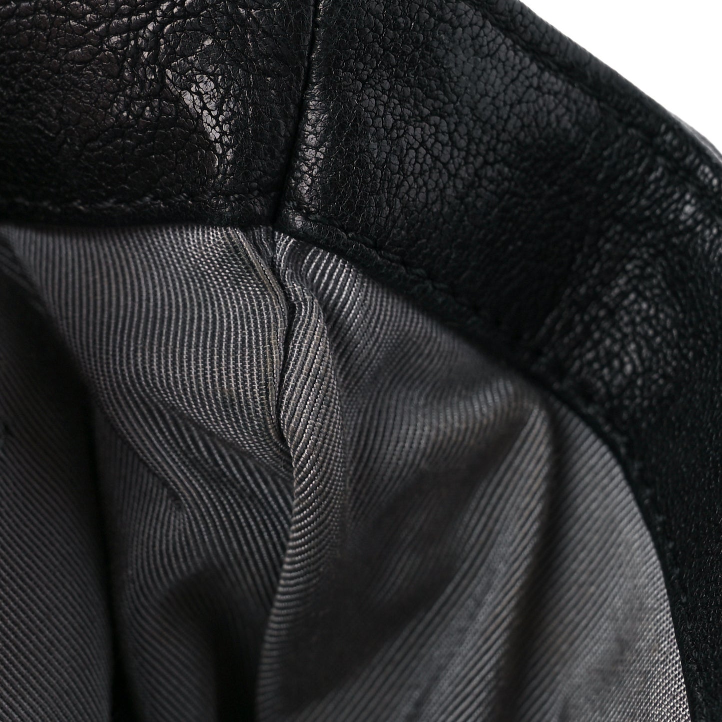 Washed Lambskin Quilted Mini Chain Around Messenger Black