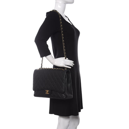 Chanel Caviar Quilted Maxi Double Flap Black 2 of 11
