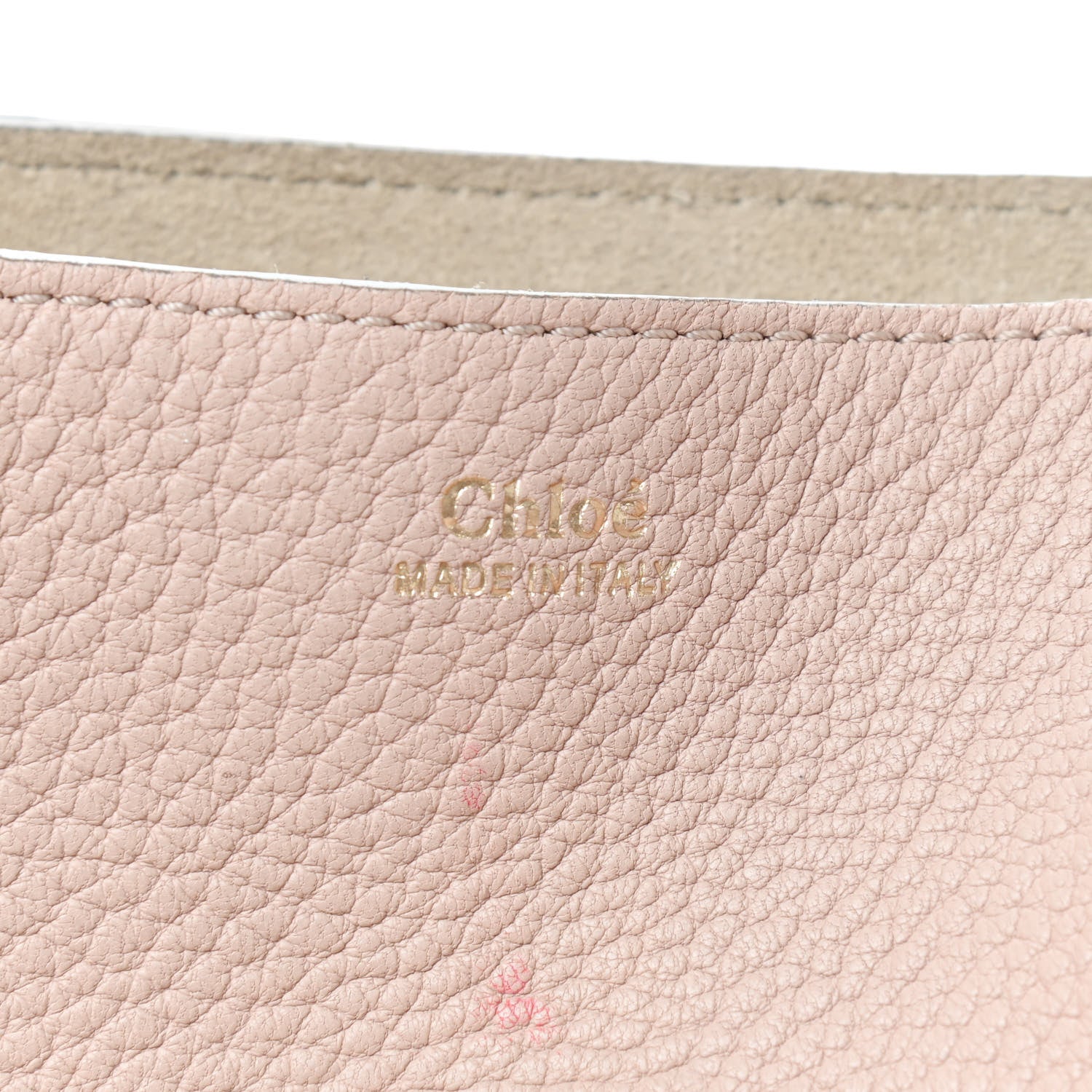 Chloe Grained Lambskin Drew Shoulder Bag Cement Pink 7 of 10