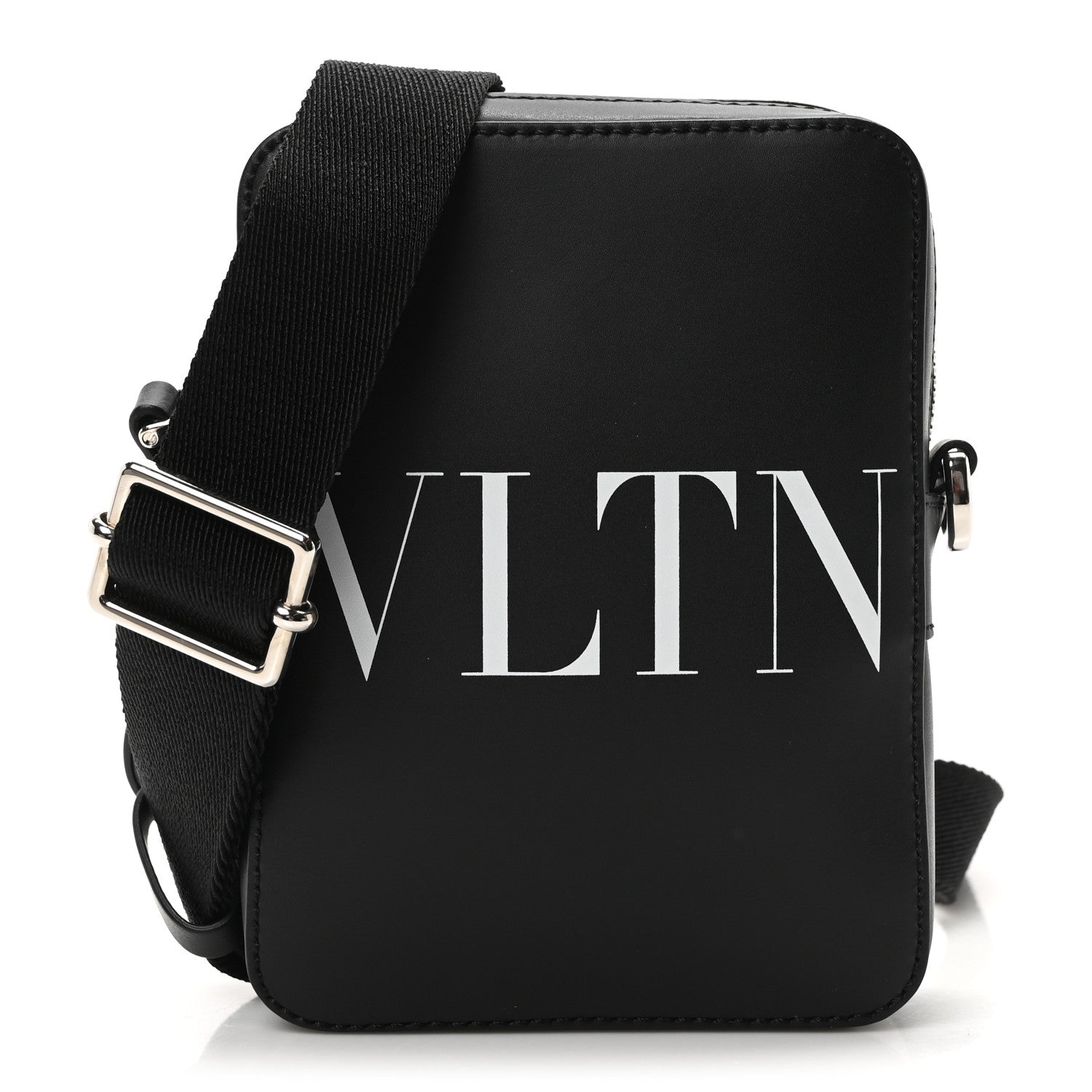 Valentino Garavani Calfskin VLTN Print Small Crossbody Bag Black 1 of 9
