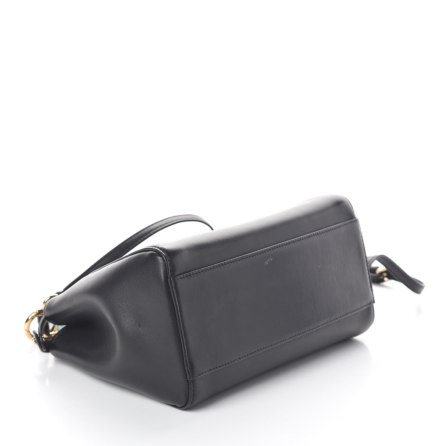 Fendi Nappa Mini Peekaboo Iconic Satchel Black 4 of 11