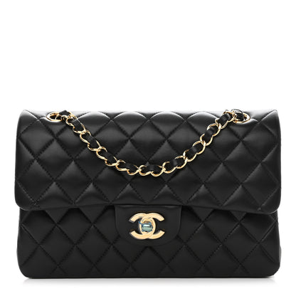 Chanel Lambskin Quilted Small Double Flap Black 1 of 11