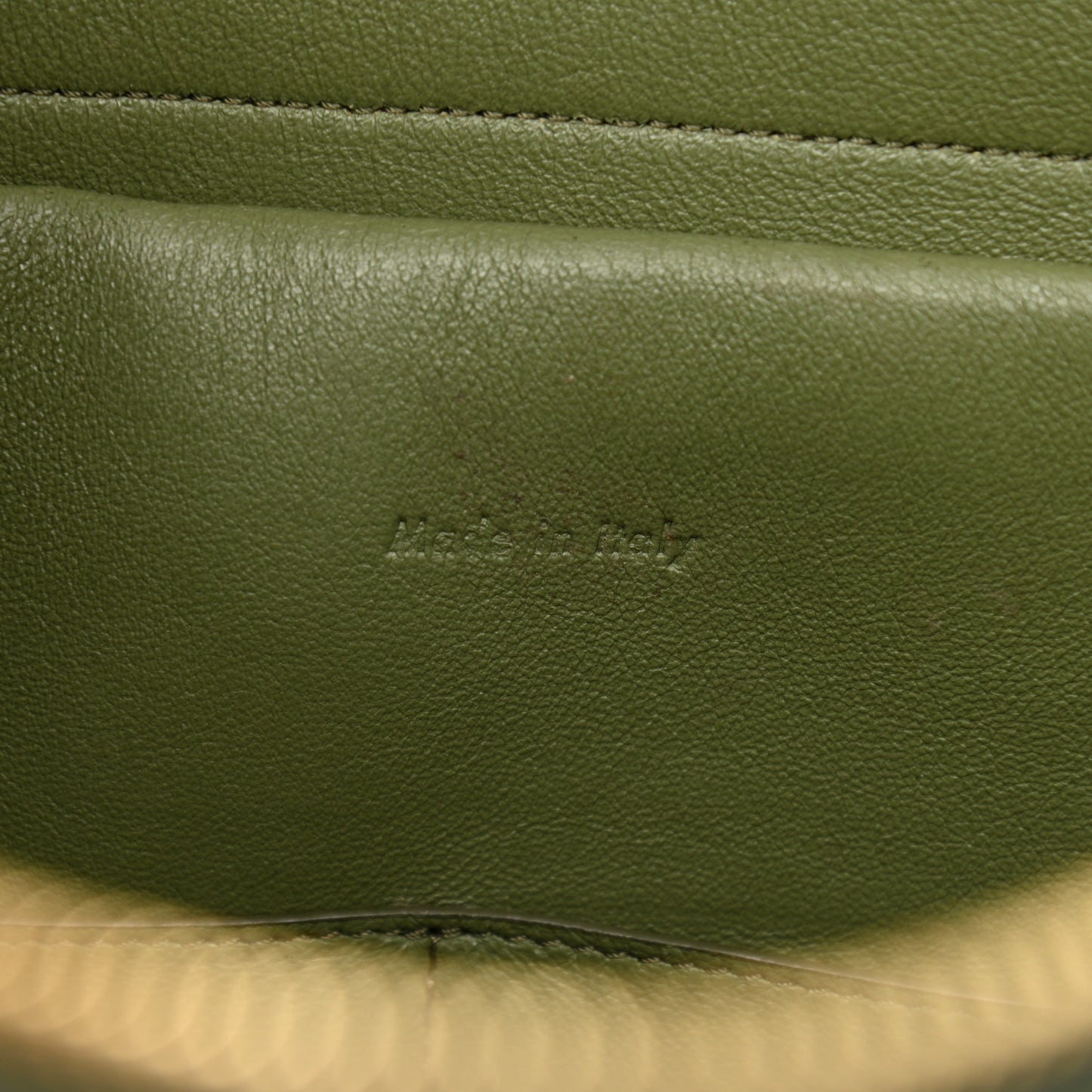Baby Grained Calfskin Mini Belt Bag Green