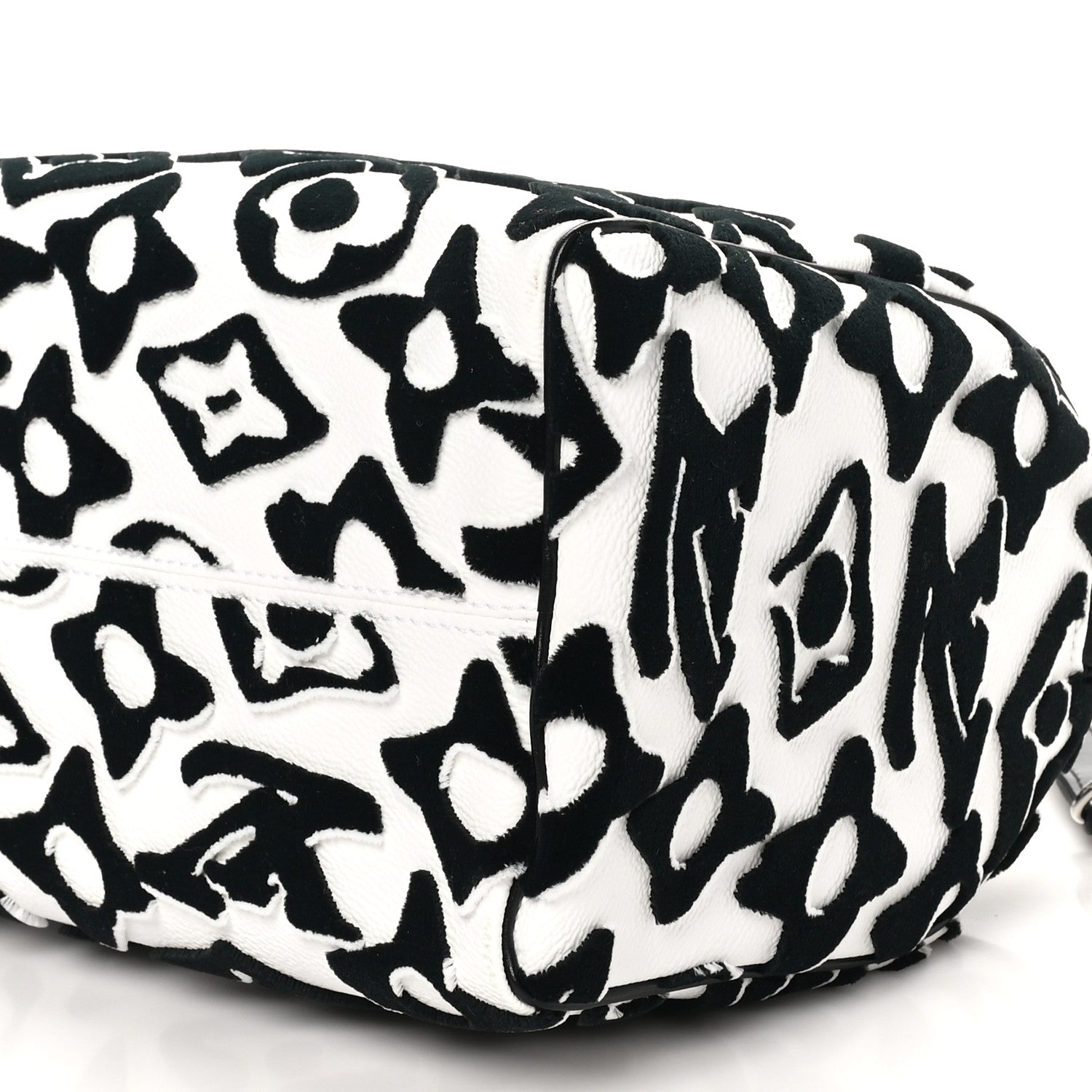 Louis Vuitton X UF Tufted Monogram Speedy Bandouliere 25 White Black 9 of 9