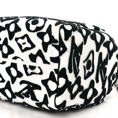 Louis Vuitton X UF Tufted Monogram Speedy Bandouliere 25 White Black 9 of 9