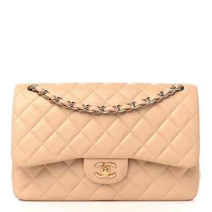 Chanel Caviar Quilted Jumbo Double Flap Beige Clair 1 of 9