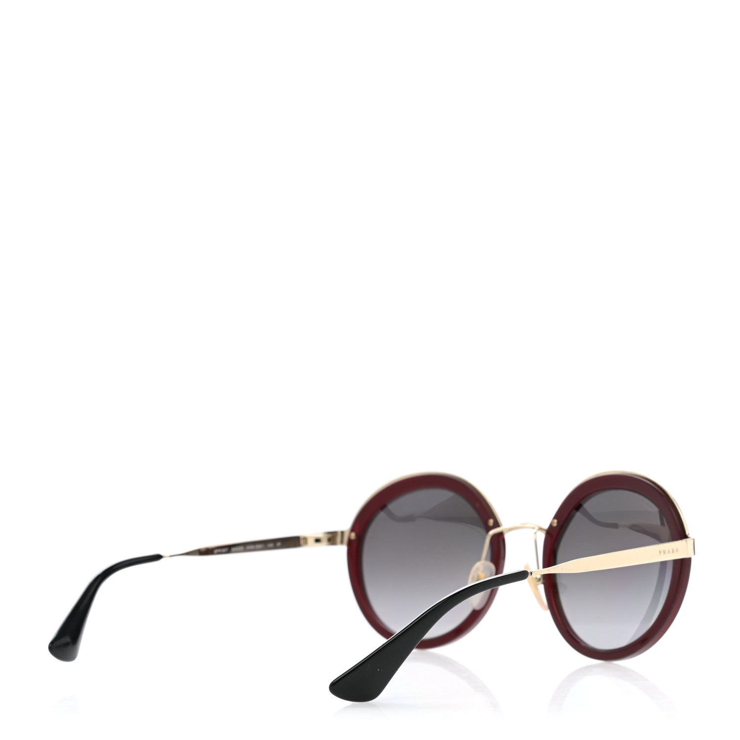 Prada Round Frame Sunglasses SPR 50T Red 4 of 7