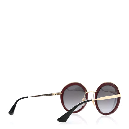 Prada Round Frame Sunglasses SPR 50T Red 4 of 7