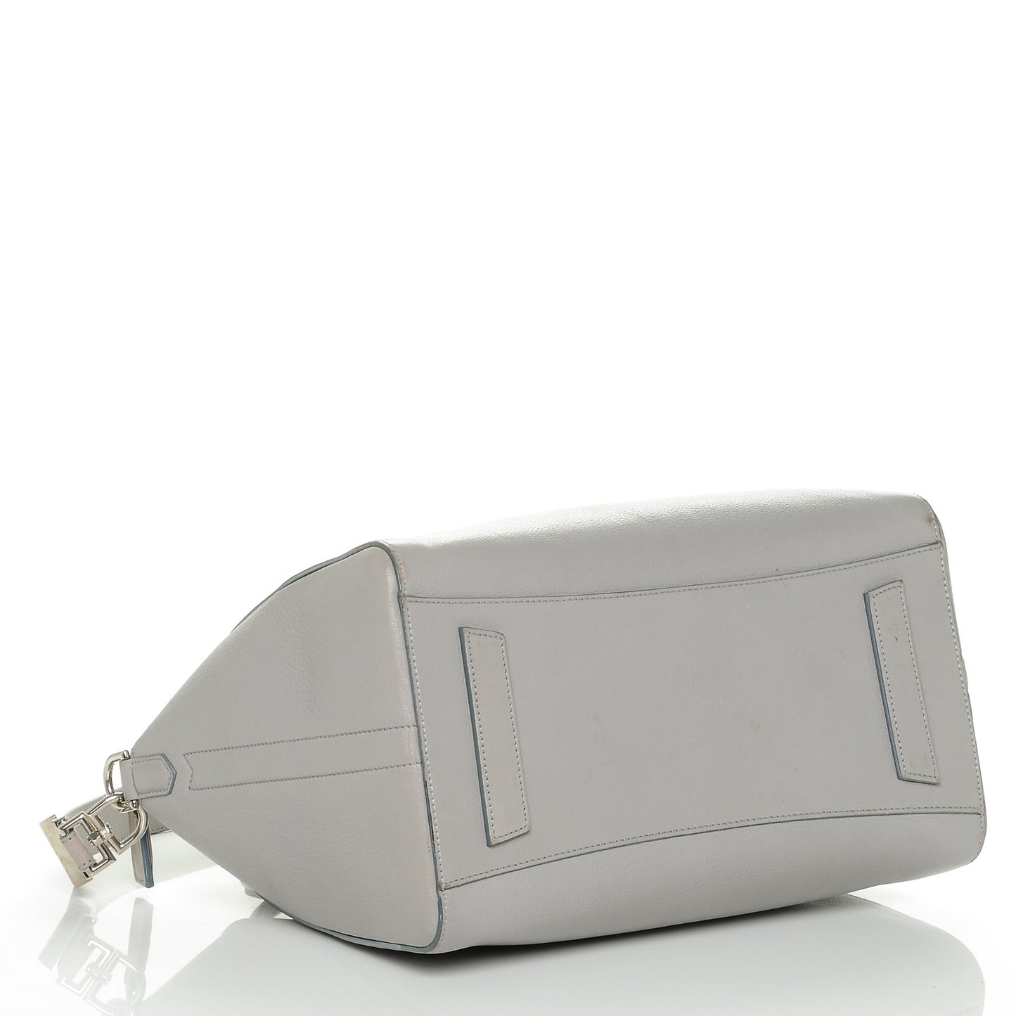 Sugar Goatskin Medium Antigona Pearl Grey