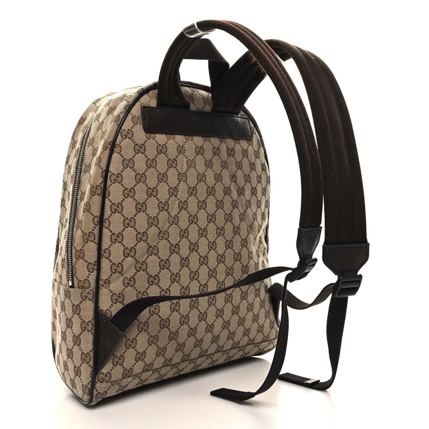 Gucci Monogram Travel Backpack Dark Brown 3 of 11