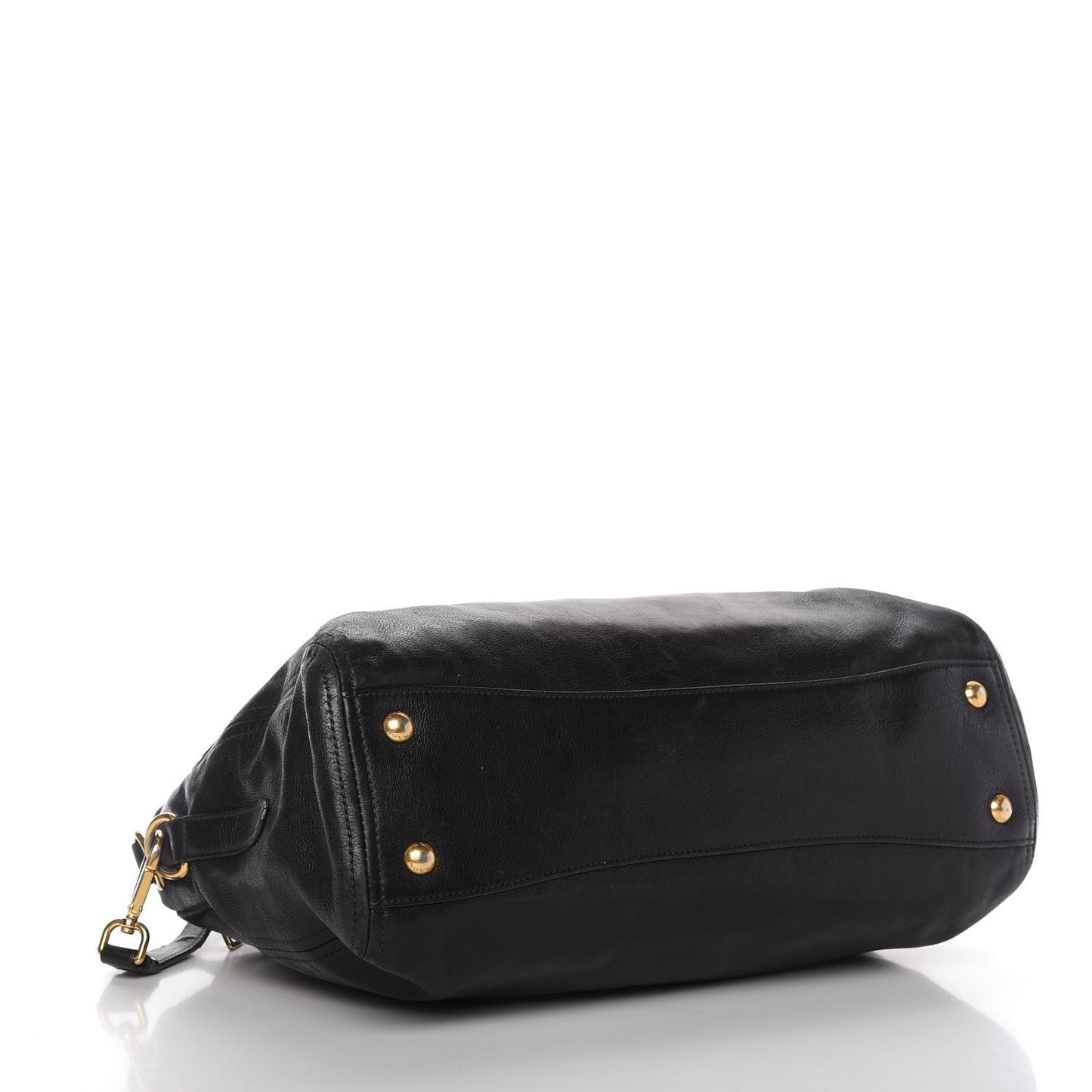 Glace Calf Extra Wide Tote Black