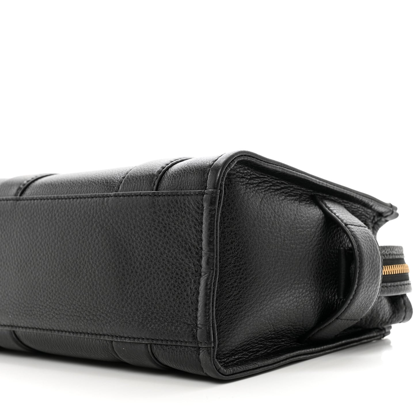 Grained Calfskin Small The Tote Bag Black