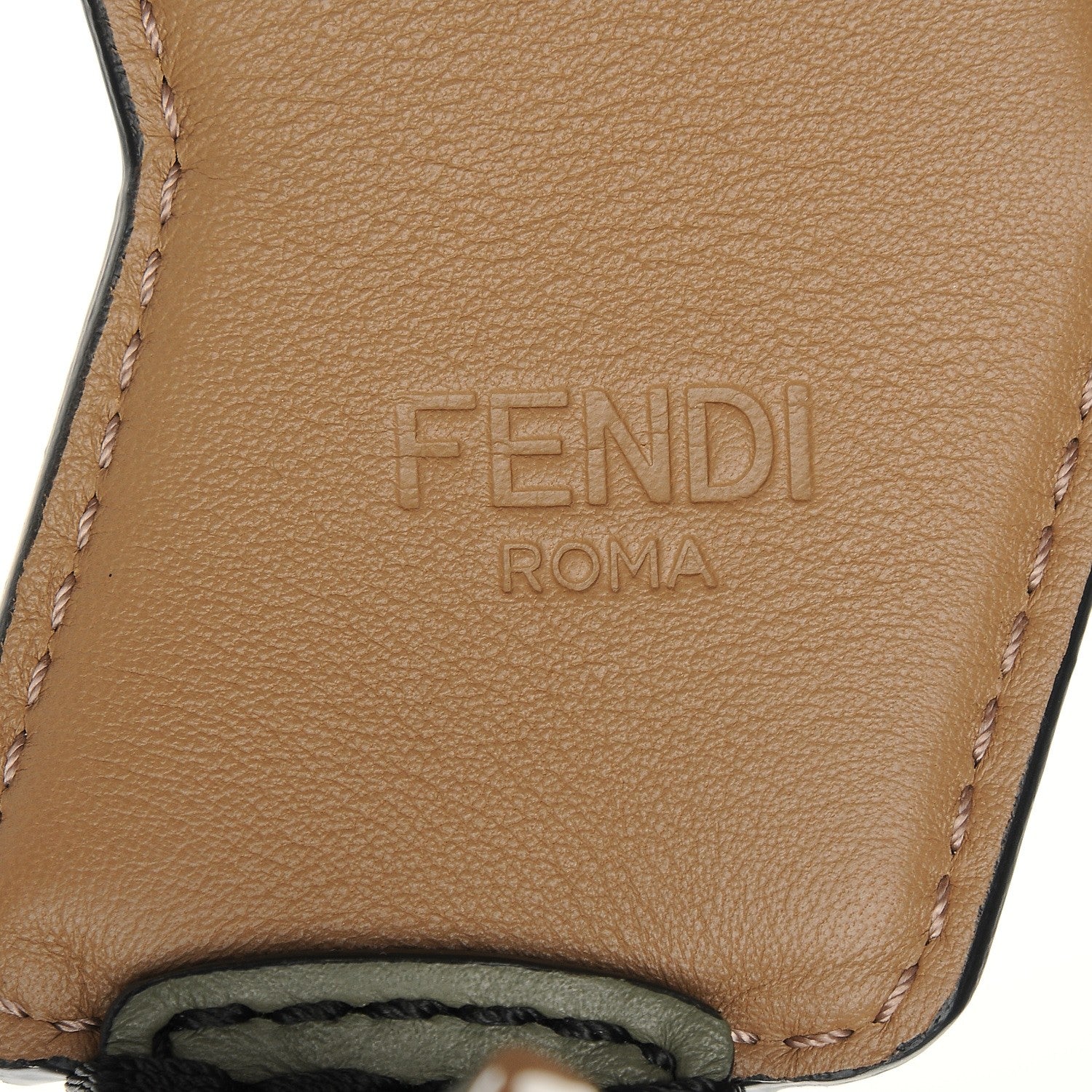 Fendi Calfskin Butterfleye Strap You Black Green 4 of 6