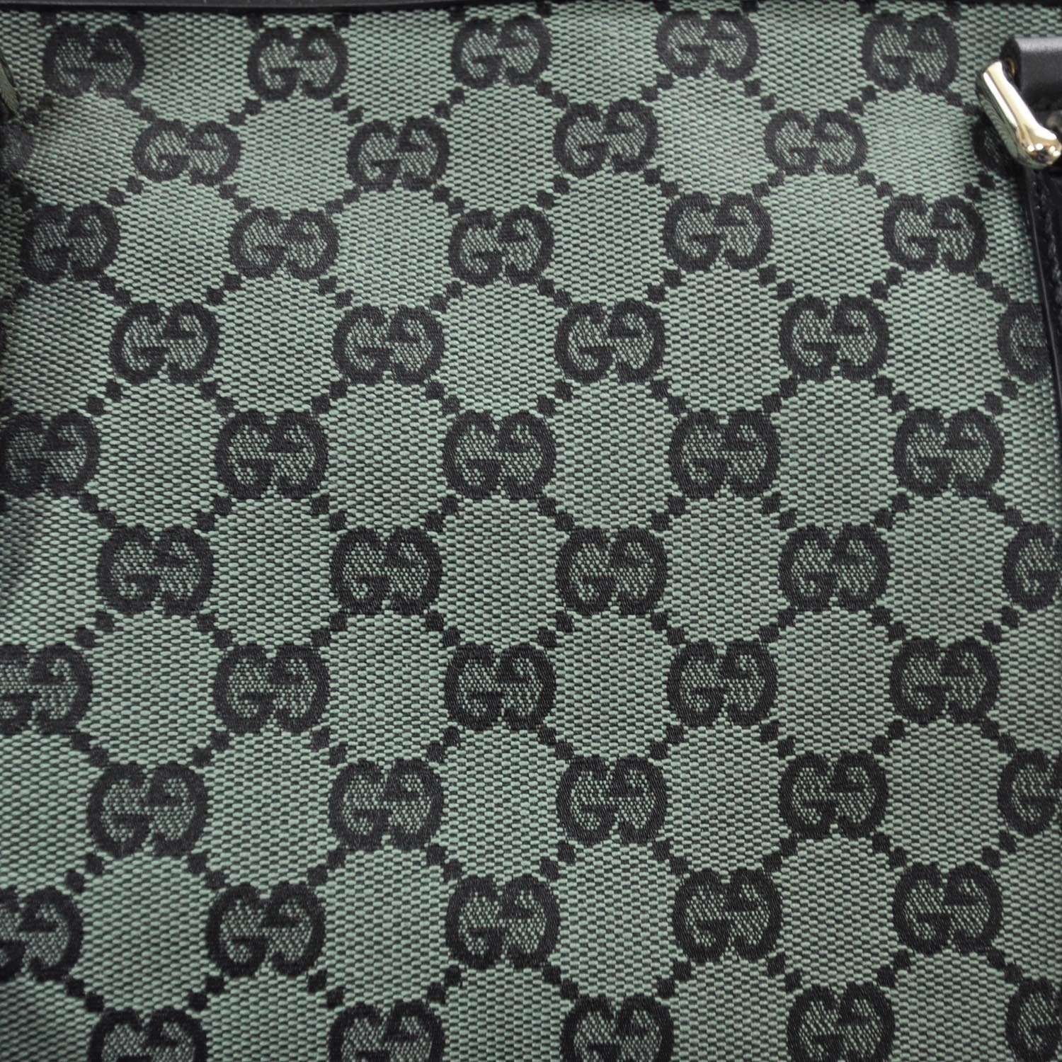 Gucci Monogram Abbey Tote Green 9 of 9