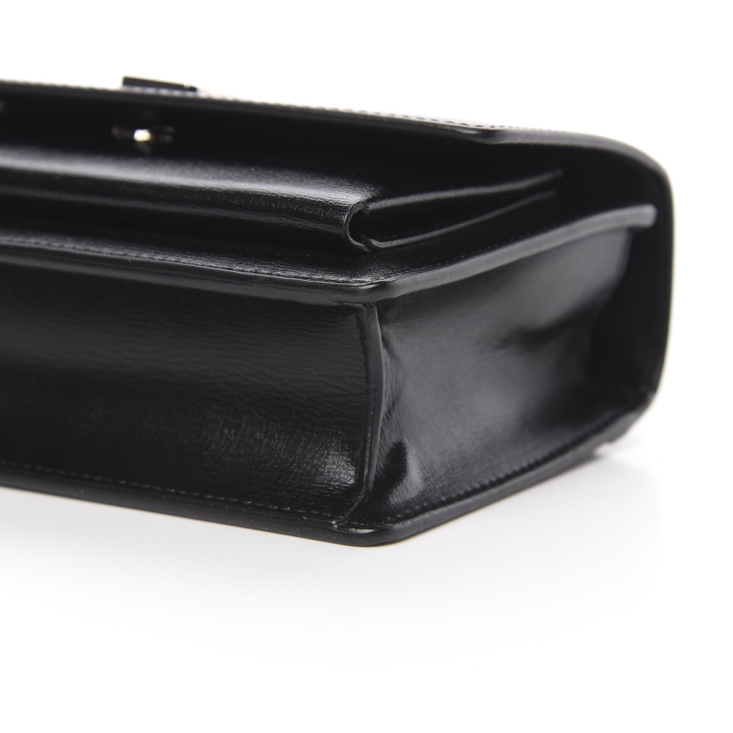 Saint Laurent Calfskin Monogram Sunset Chain Wallet Black 8 of 10