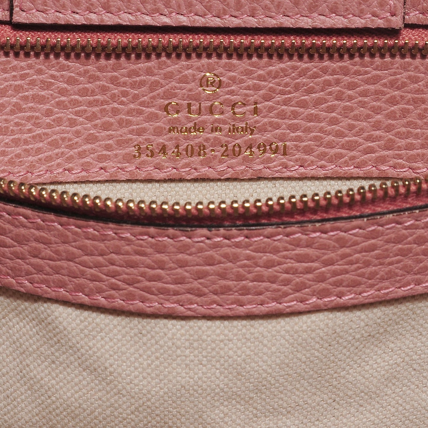 Dollar Calfskin Small Swing Tote Soft Pink