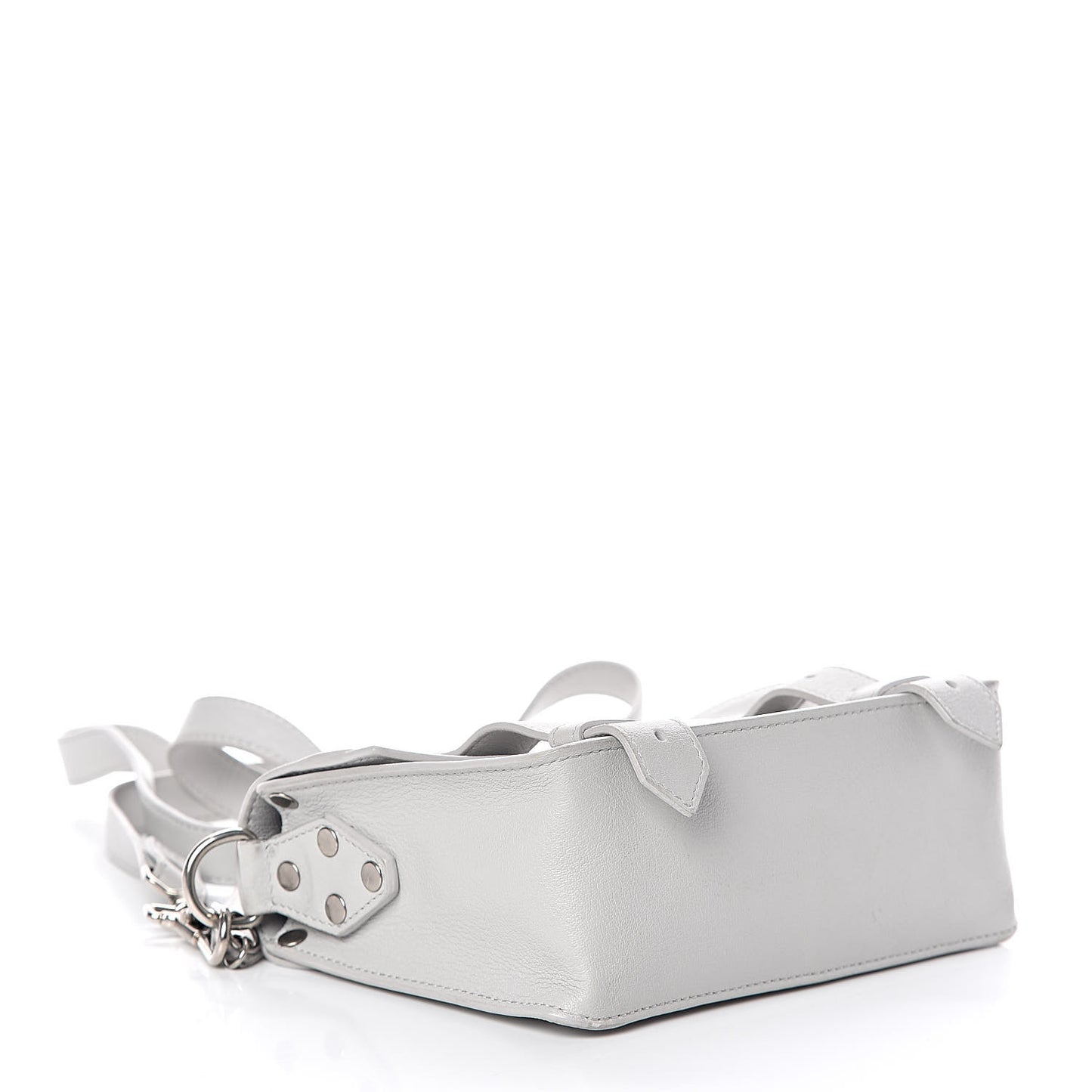 Lambskin PS1 Mini Pouch Messenger Pale Steel