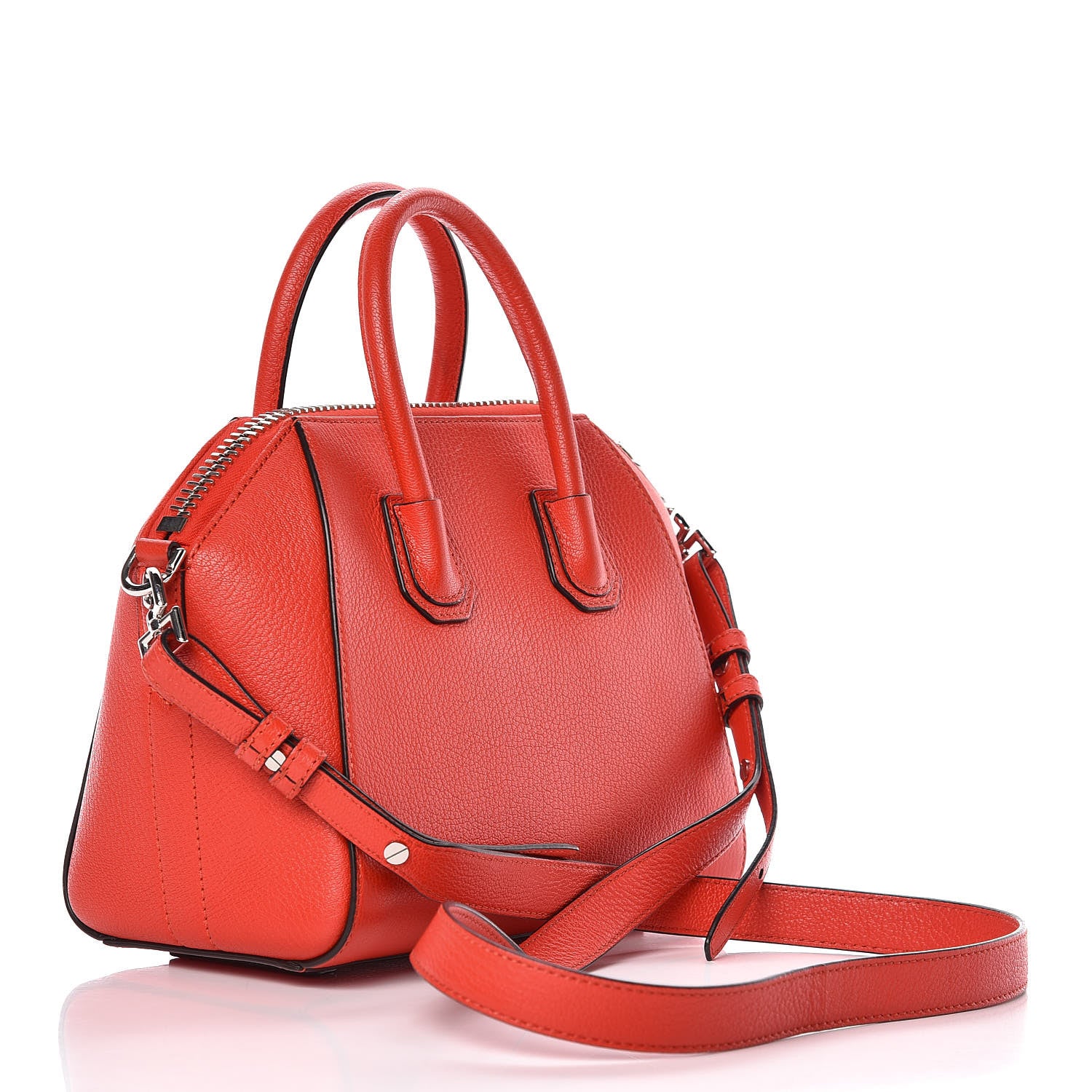 Givenchy Sugar Goatskin Mini Antigona Pop Red 3 of 12