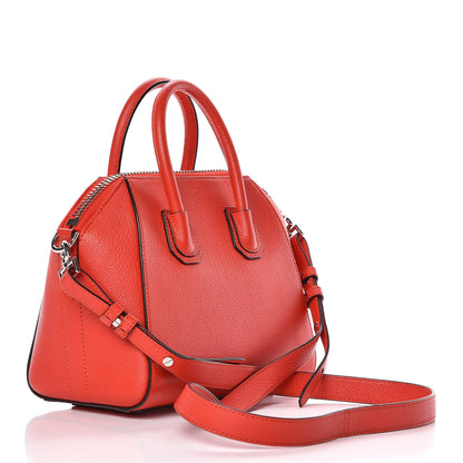Givenchy Sugar Goatskin Mini Antigona Pop Red 3 of 12