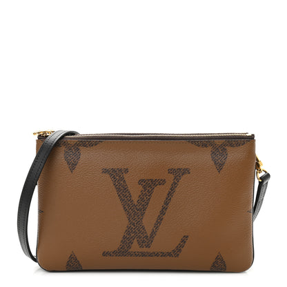 Louis Vuitton Reverse Monogram Giant Double Zip Pochette 1 of 8