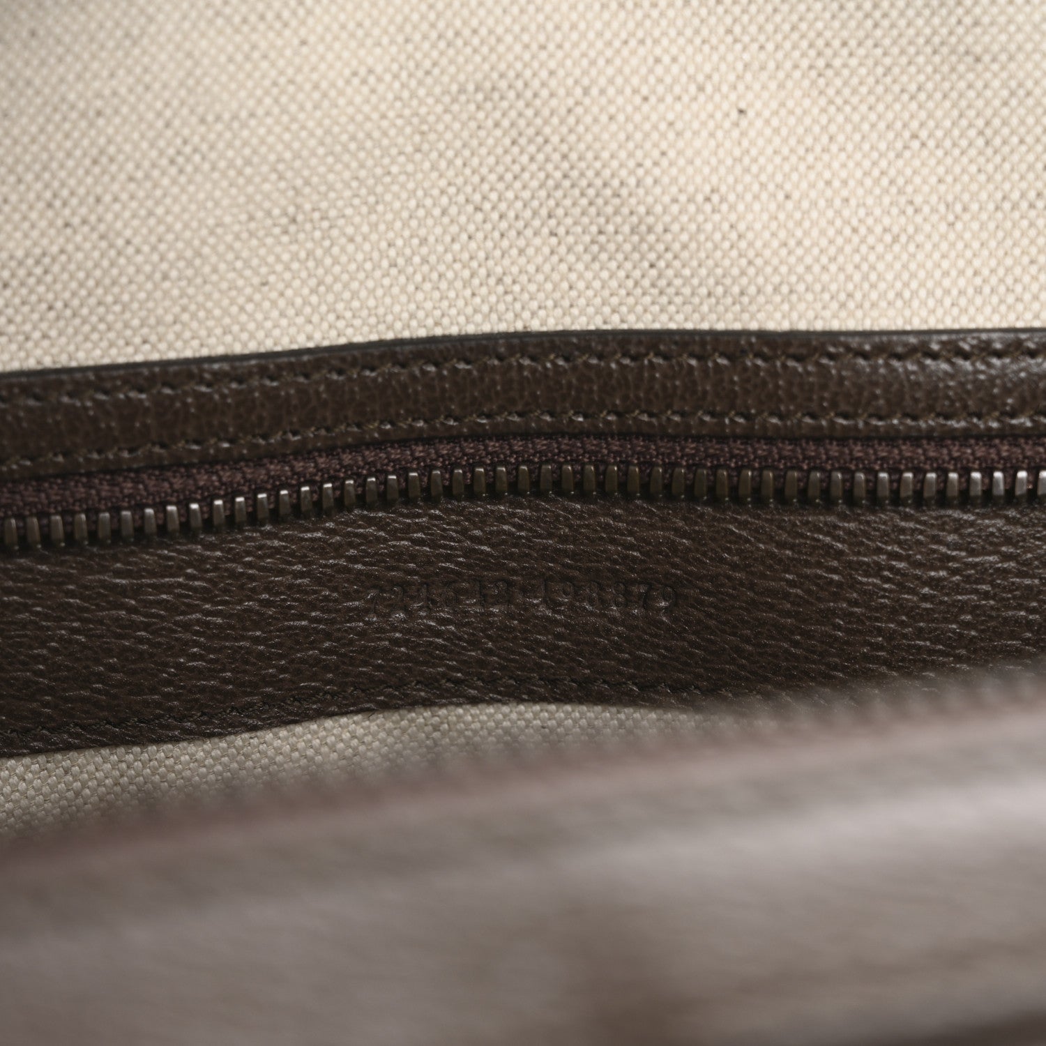 Gucci GG Supreme Monogram Textured Dollar Calfskin Web Medium Savoy Duffle Bag Beige Ebony Fluorescent Orange 7 of 16