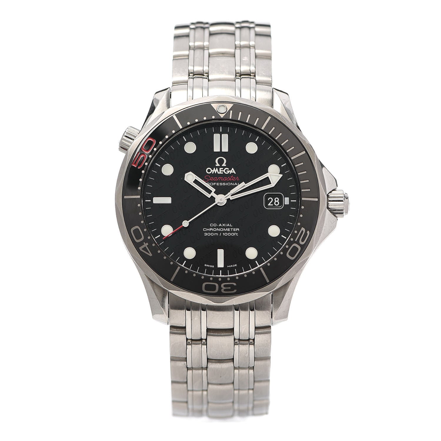 Omega Stainless Steel 41mm Seamaster 007 50th Anniversary Automatic Watch Black 212.30.41.20.01.005 1 of 7
