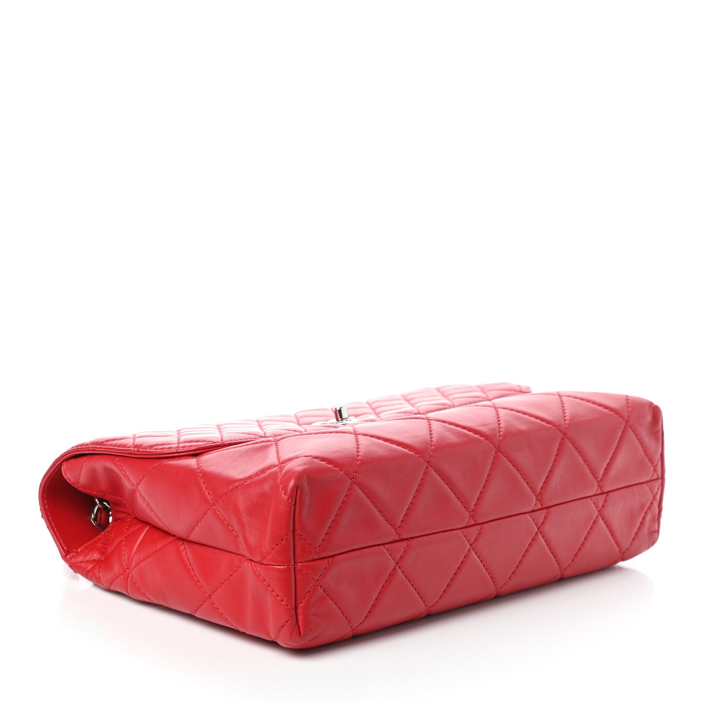 Calfskin Quilted In the Business Flap Bag Red