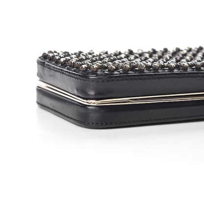 Valentino Garavani Nappa Crystal Embellished Secrets Minaudiere Clutch Black 5 of 8