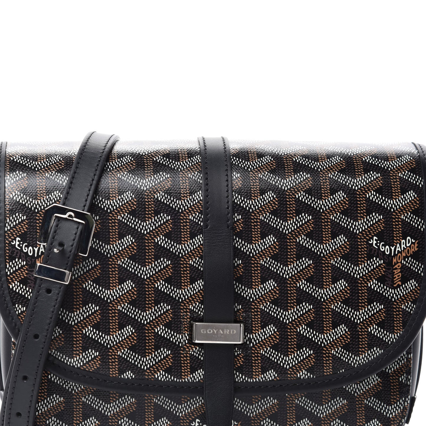 Goyardine Belvedere II PM Messenger Bag Black