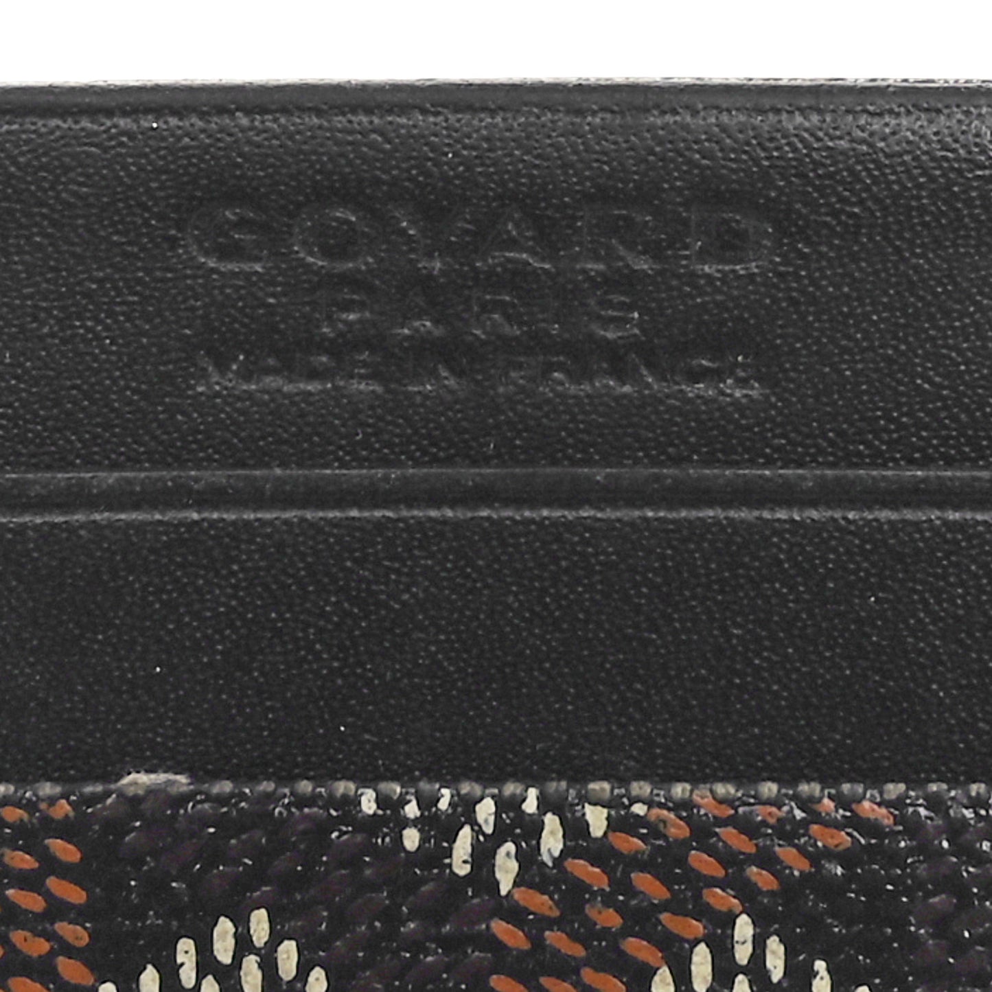 Goyardine Saint Sulpice Card Holder Black