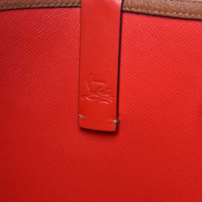 Christian Louboutin Calfskin Spikes East West Cabata Tote Cannelle 7 of 11