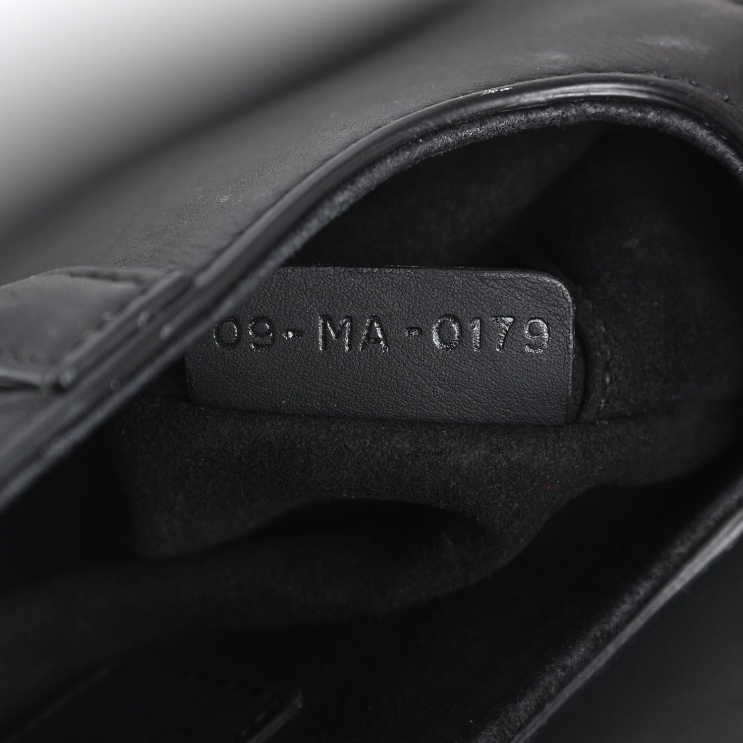 Christian Dior Ultra Matte Calfskin Mini Saddle Bag Black 7 of 15