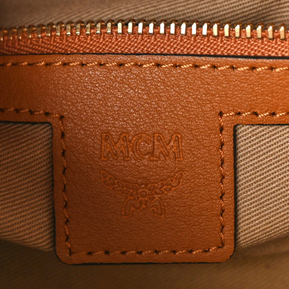 MCM Visetos Small Essential Boston Bag Cognac 6 of 8