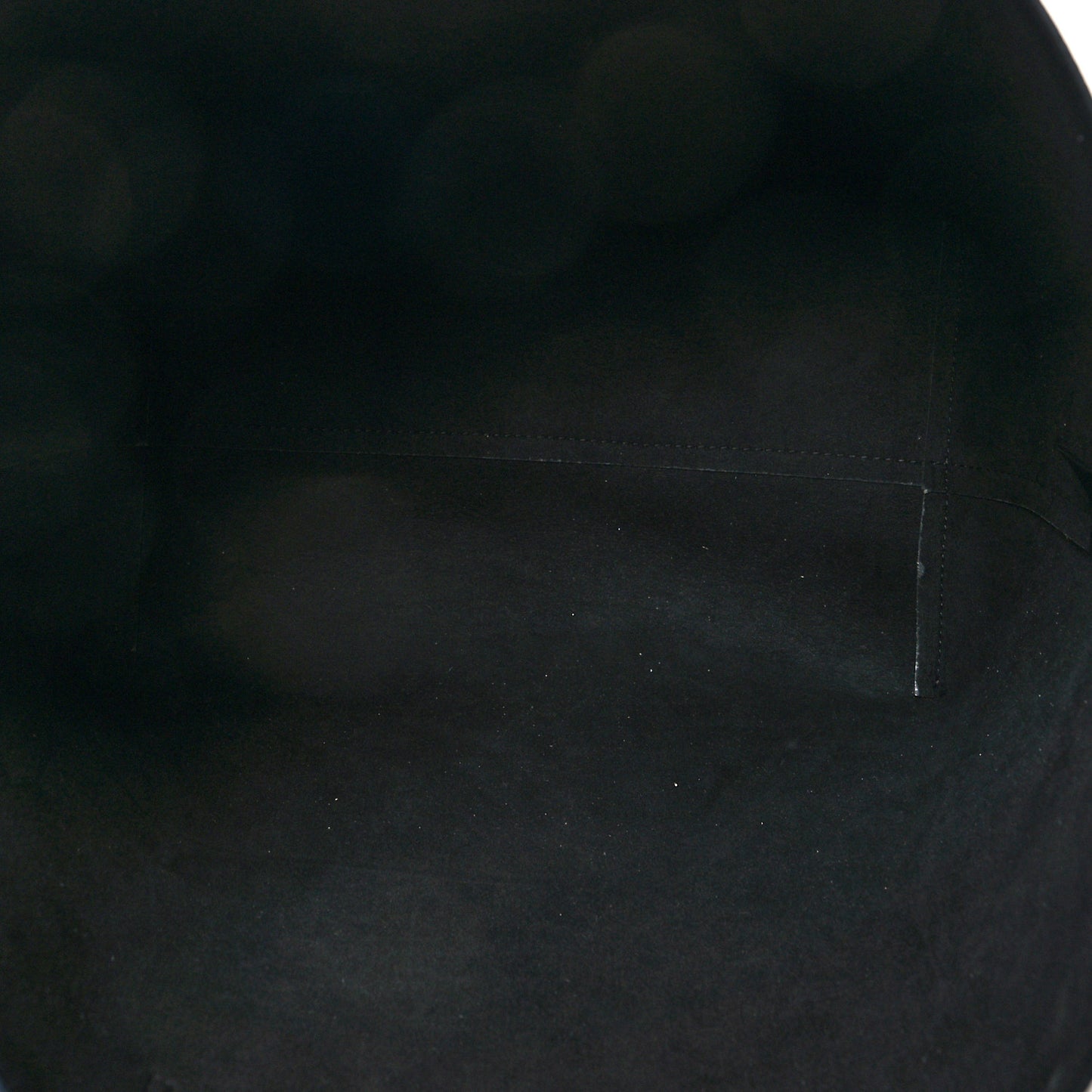 Grained Calfskin Skull Open Shopper Tote Black