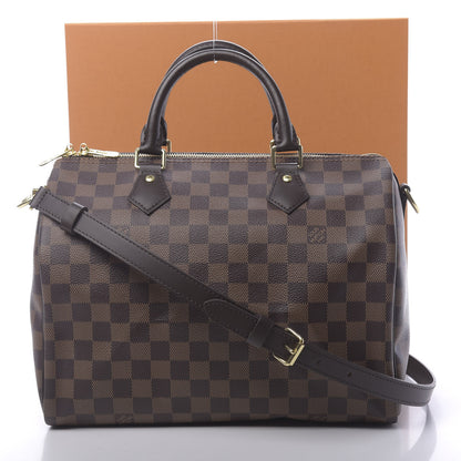 Louis Vuitton Damier Ebene Speedy Bandouliere 30 11 of 11