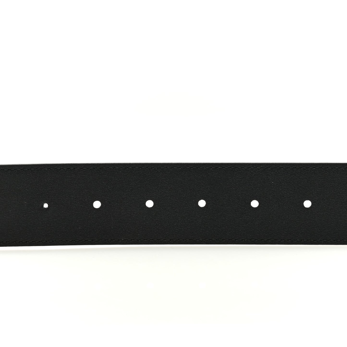 Textured Dollar Calfskin Nickel Double G 40mm Belt 120 48 Black